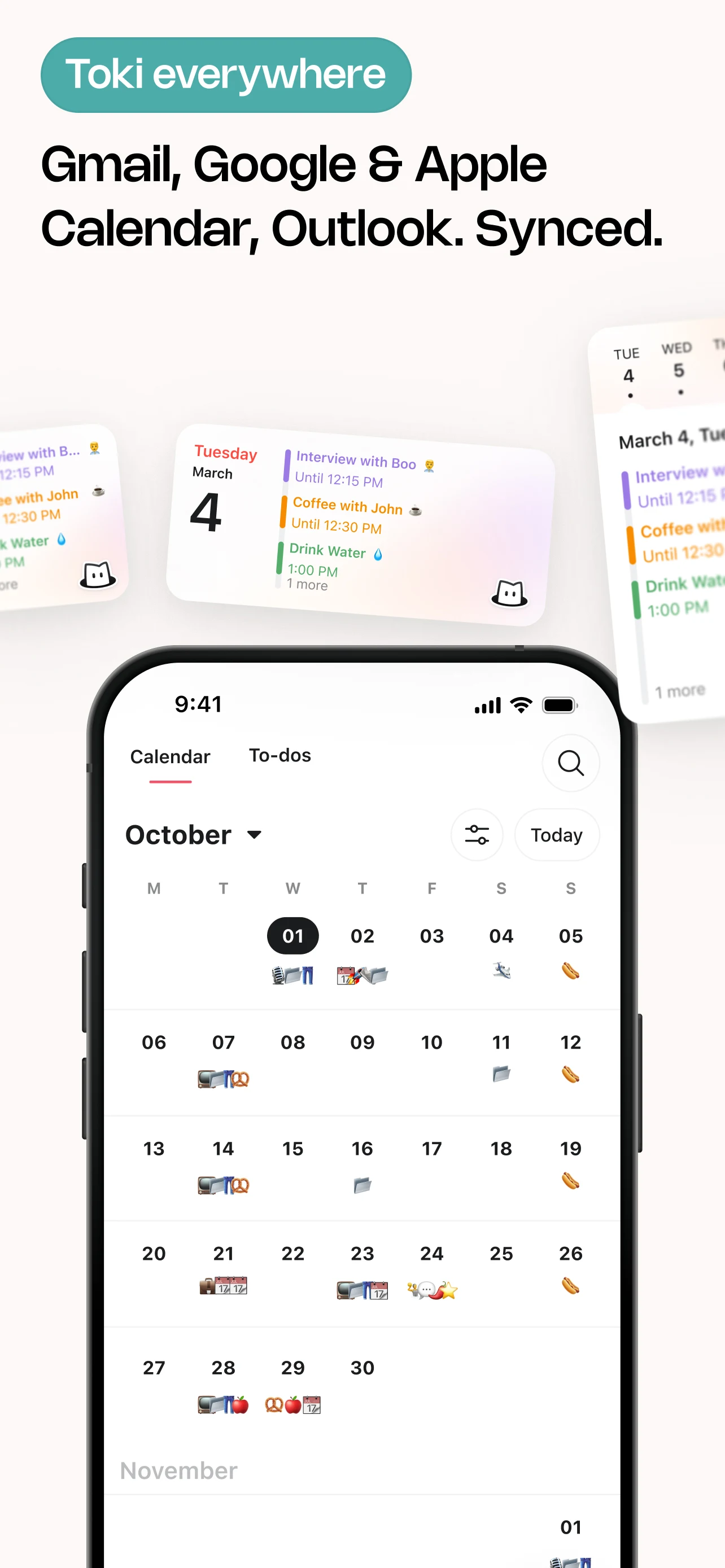 Toki: AI Calendar & Tasks screenshot