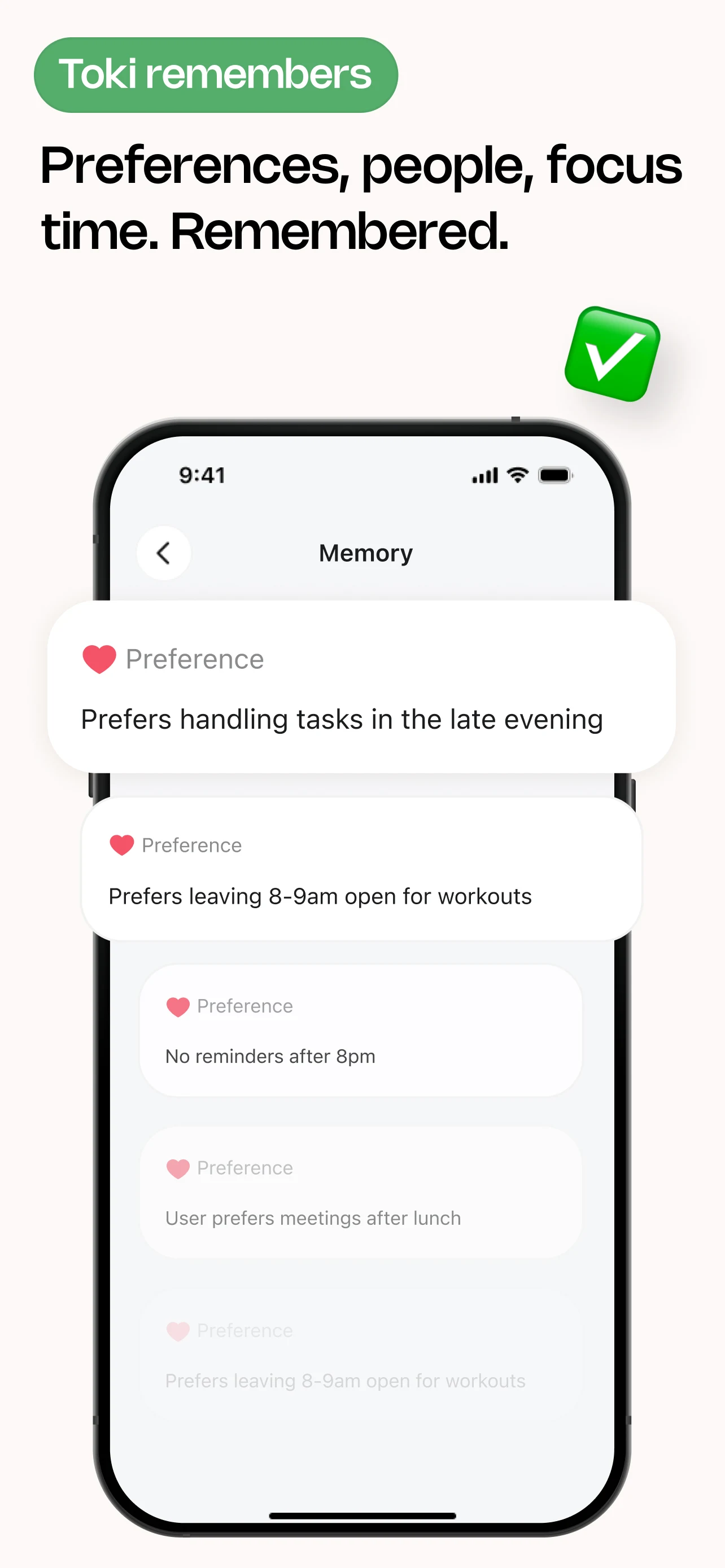 Toki: AI Calendar & Tasks screenshot