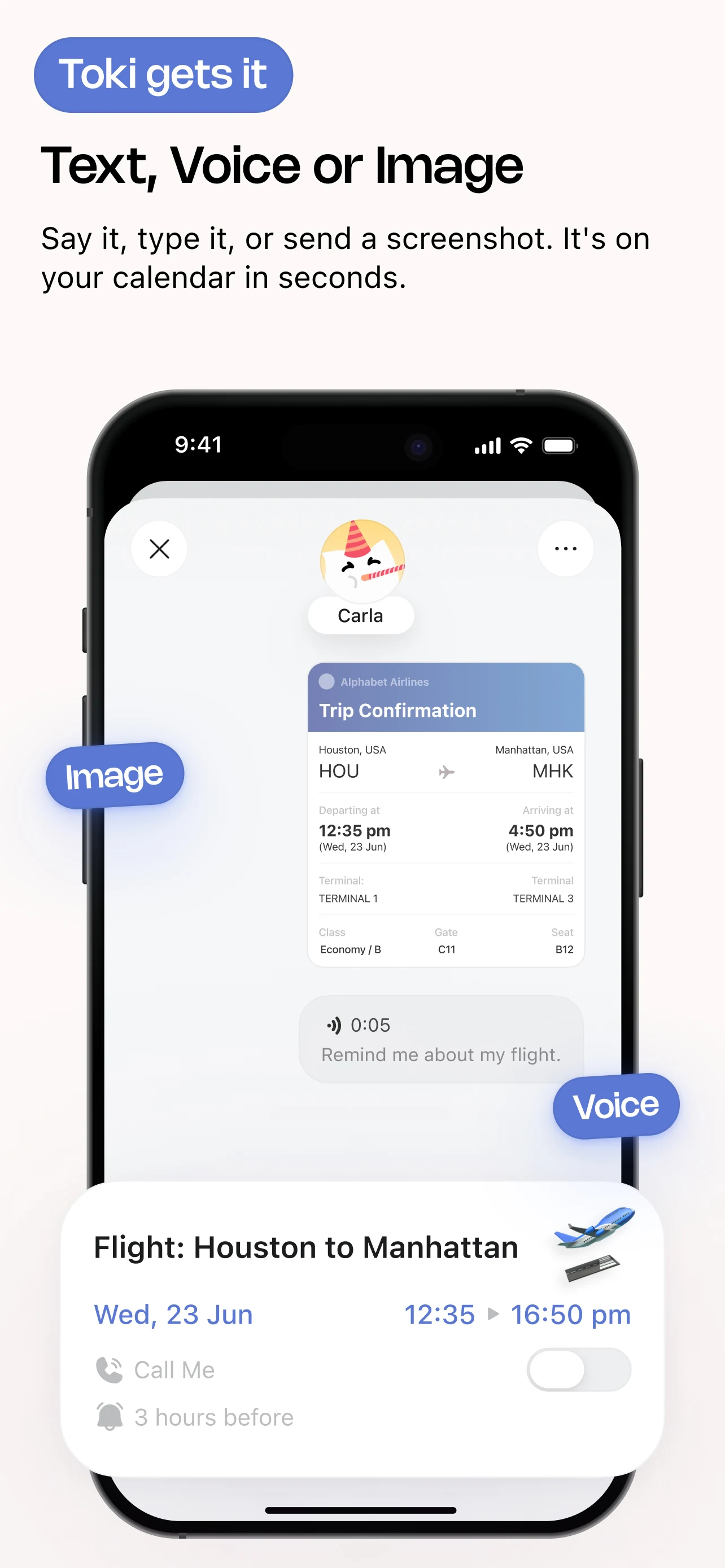 Toki: AI Calendar & Tasks screenshot